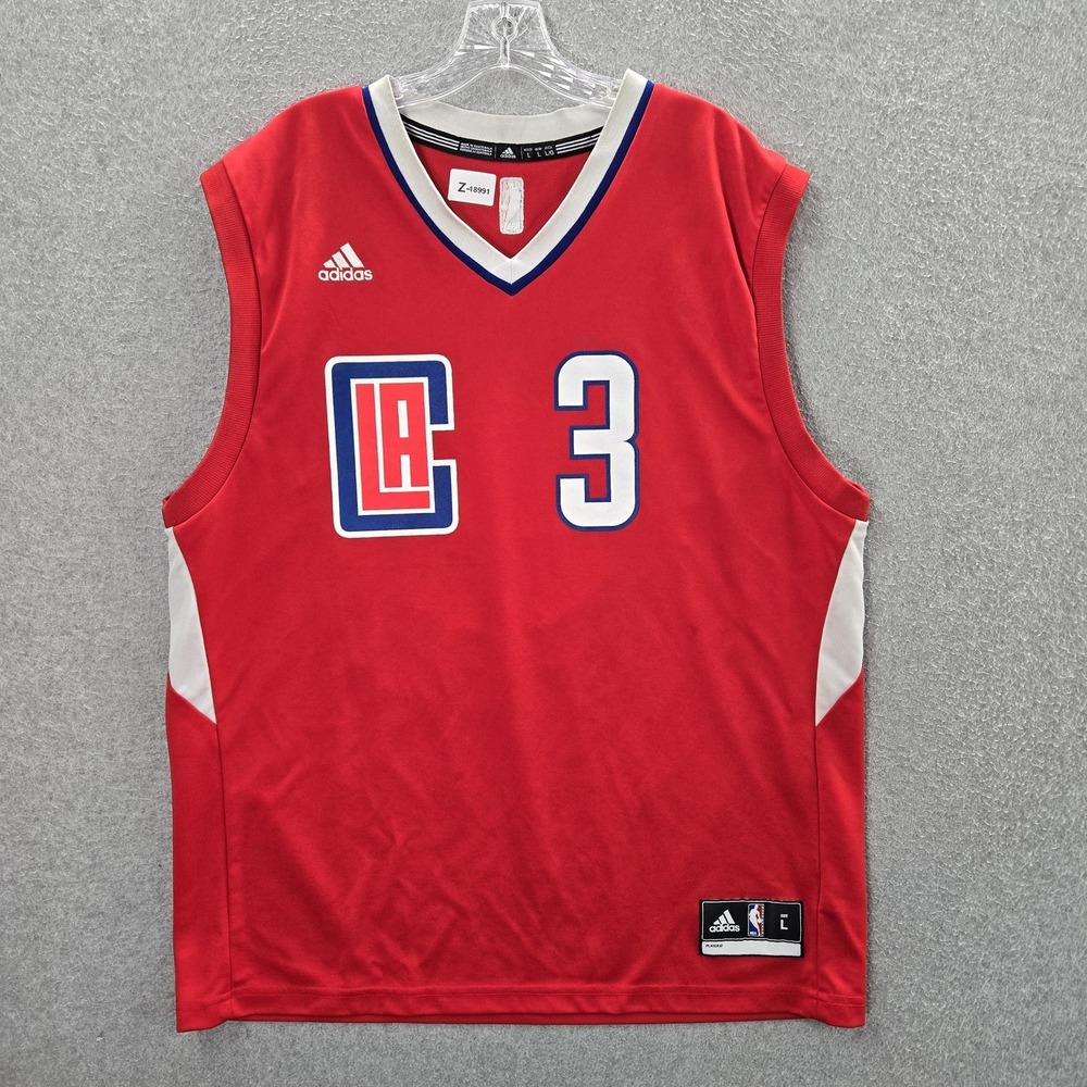 Los Angeles Clippers Men Tank Top L Red Jersey Chris Paul #3 Logo Adidas